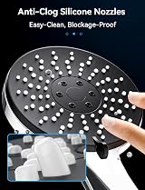 Magichome High Pressure Shower Head 1.5m Hose 5 Modes UK Standard view 4