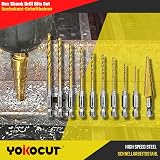 YOKOCUT HSS Hex Shank Drill Bit Set Titanium 1.5-5mm Quick Change + Step Bit view 5
