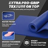 KK Yoga Mat 15mm Thick NBR Non-Slip with Carry Strap Black Blue Purple view 4
