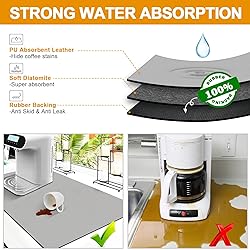 Dish Drying Mats for Kitchen Counter, Waterproof