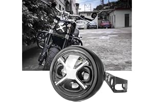 NKCELL POWER 5-3/4 5.75 Inch LED Round Headlight Compatible with Harley Davidson Sportster Dyna Street Bob Low Rider Super Wide Glide Iron 883 1200 48 Softail with White DRL Hi/Lo Headlight Fit 32-40mm Fork Tube