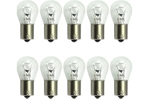 Diximus Pack of 10 Bulbs 1141 S8 Low Voltage Landscape Light Bulbs 12V 18W BA15s Bayonet 18W Lamp