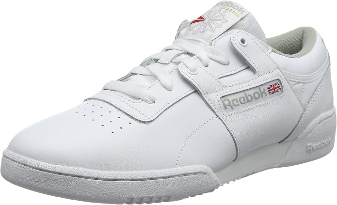 Baskets Rucanor Classic Johnston – Taille UK9/US10/EU43, Cuir Blanc/noir/rouge, Occasion