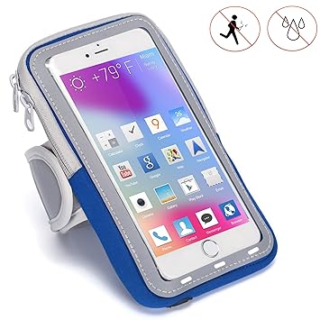 Handy Schutzhülle Tasche | für HAIER L53 | Sport armband zum Laufen, Joggen, Radfahren | SPO-2 Blau
