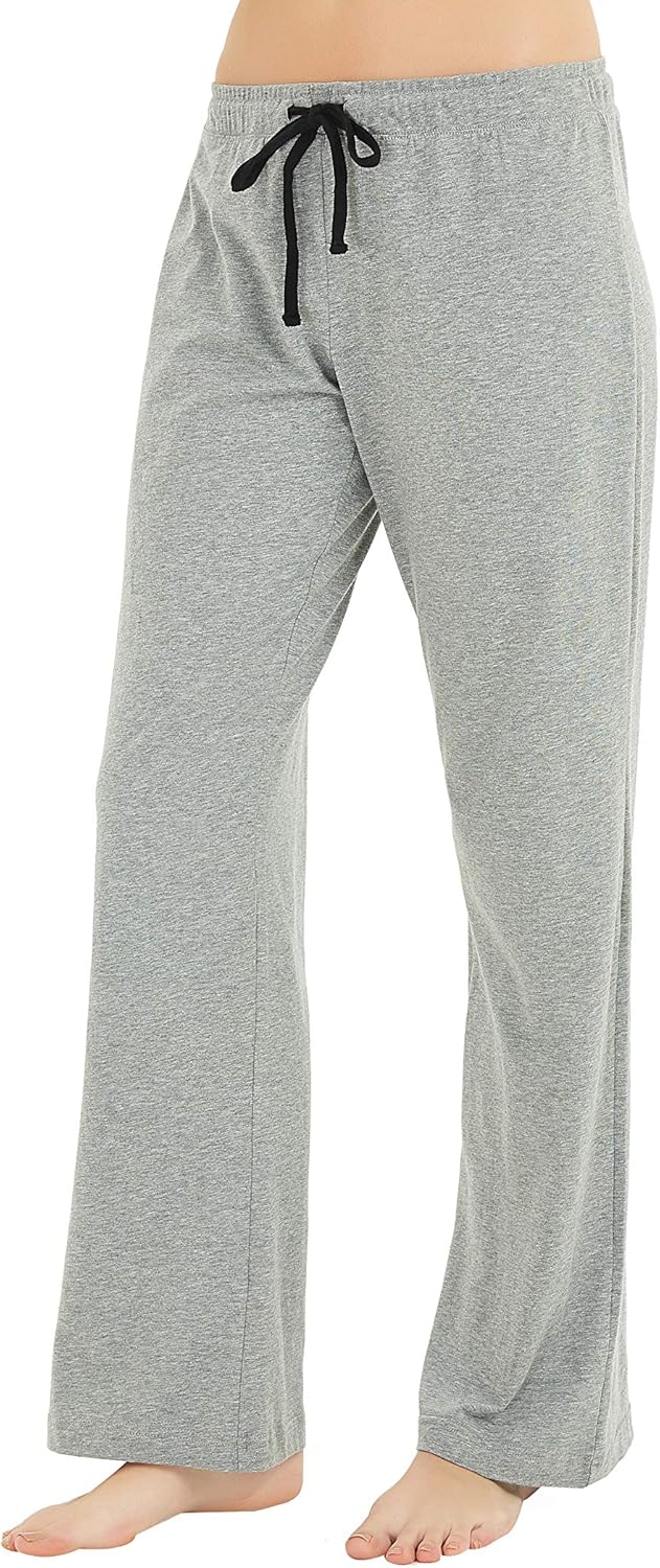 U2SKIIN Womens Cotton Pajama Pants, Comfortable Pajama Pants for Lounge Soft Lightweight Sleep Pj Bottoms for Women at  Women’s Clothing store