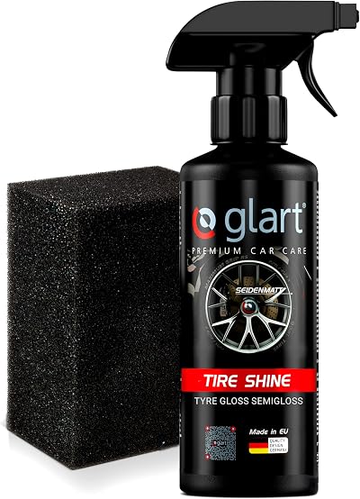 Glart 45RK Tire Shine 500 ml with Applicator Sponge Satin Finish UV Protection
