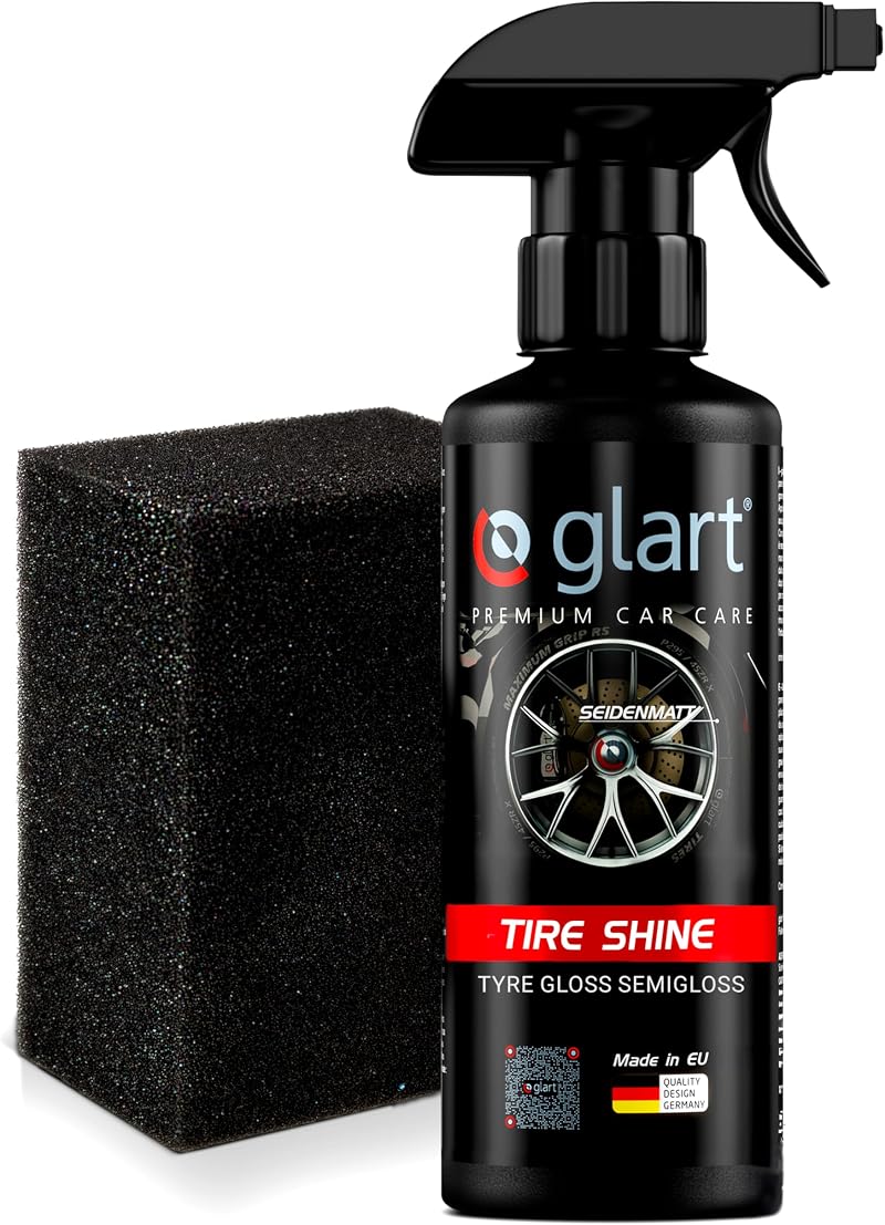 Glart 45RK Tire Shine 500 ml with Applicator Sponge Satin Finish UV Protection