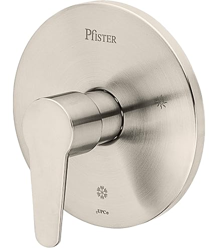 Pfister Wannen-Armatur JX8-340P – Einhebelventil Für Badewanne & Dusche, 1-Loch Montage, Schwarz/steinfarben