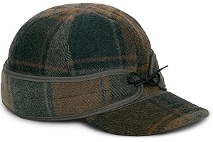 Stormy Kromer The Original Cap, Wool Blend Hat, Warm Winter Outdoor Cap with Flannel Lining, Earflaps, for Men and Women
