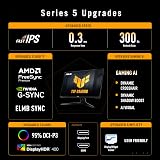 ASUS TUF Gaming VG27AQM5A 27 Inch QHD 300Hz Fast IPS ELMB Sync 0.3ms view 2