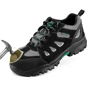 SK Composite Toe Work Shoes for Men, Lightweight Safety Sneakers Breathable | ASTM F2413-24, EH Rated, Reinforced TPU Cap, EV