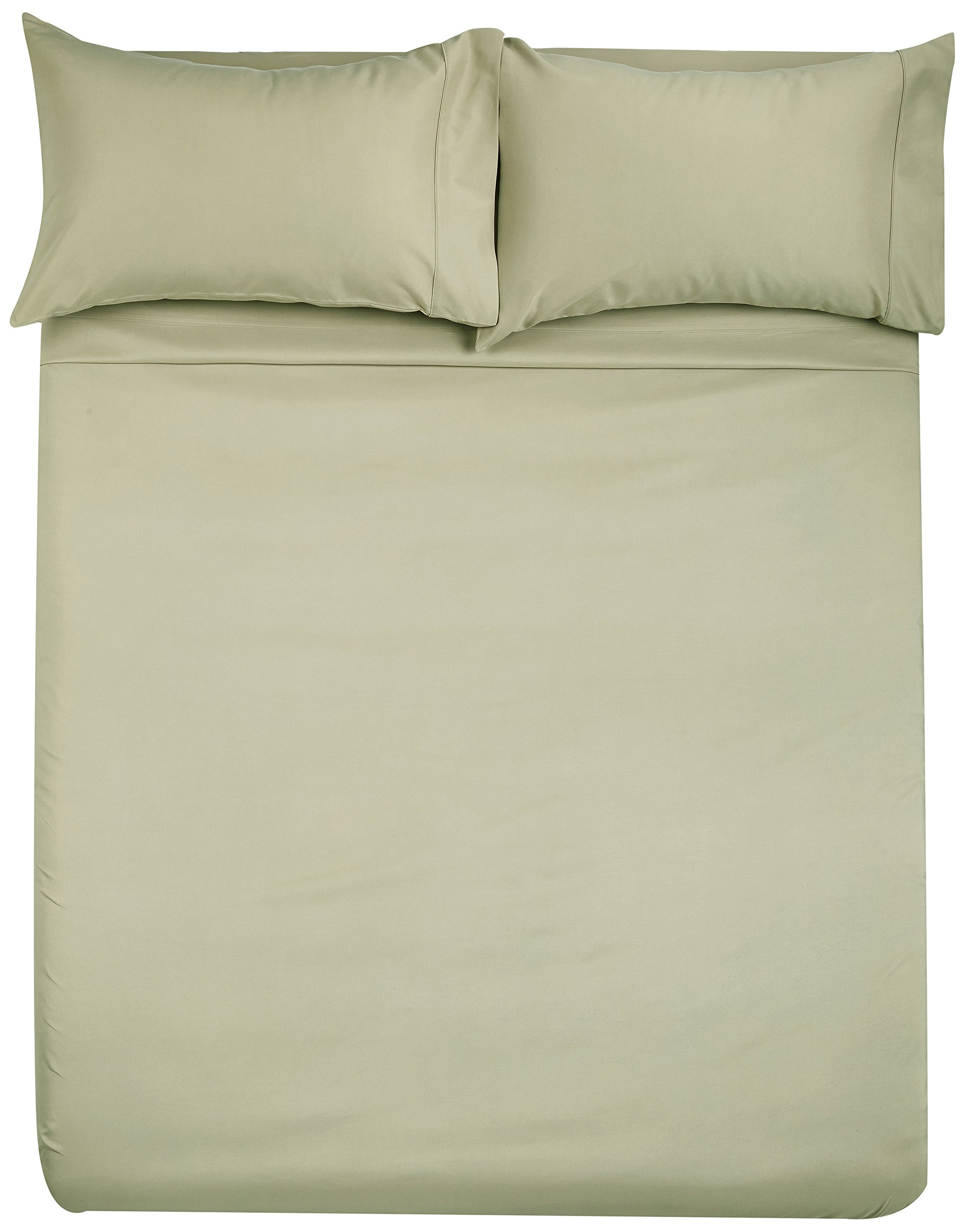 AmazonBasics Microfiber Sheet Set Full, Olive on Galleon Philippines