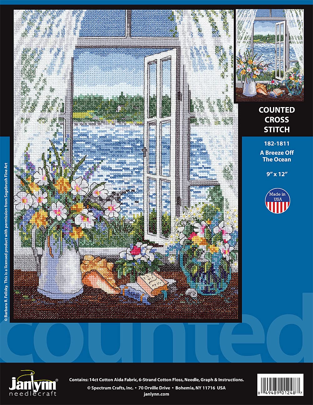 Janlynn A Breeze Off The Ocean Counted Cross Stitch Kit