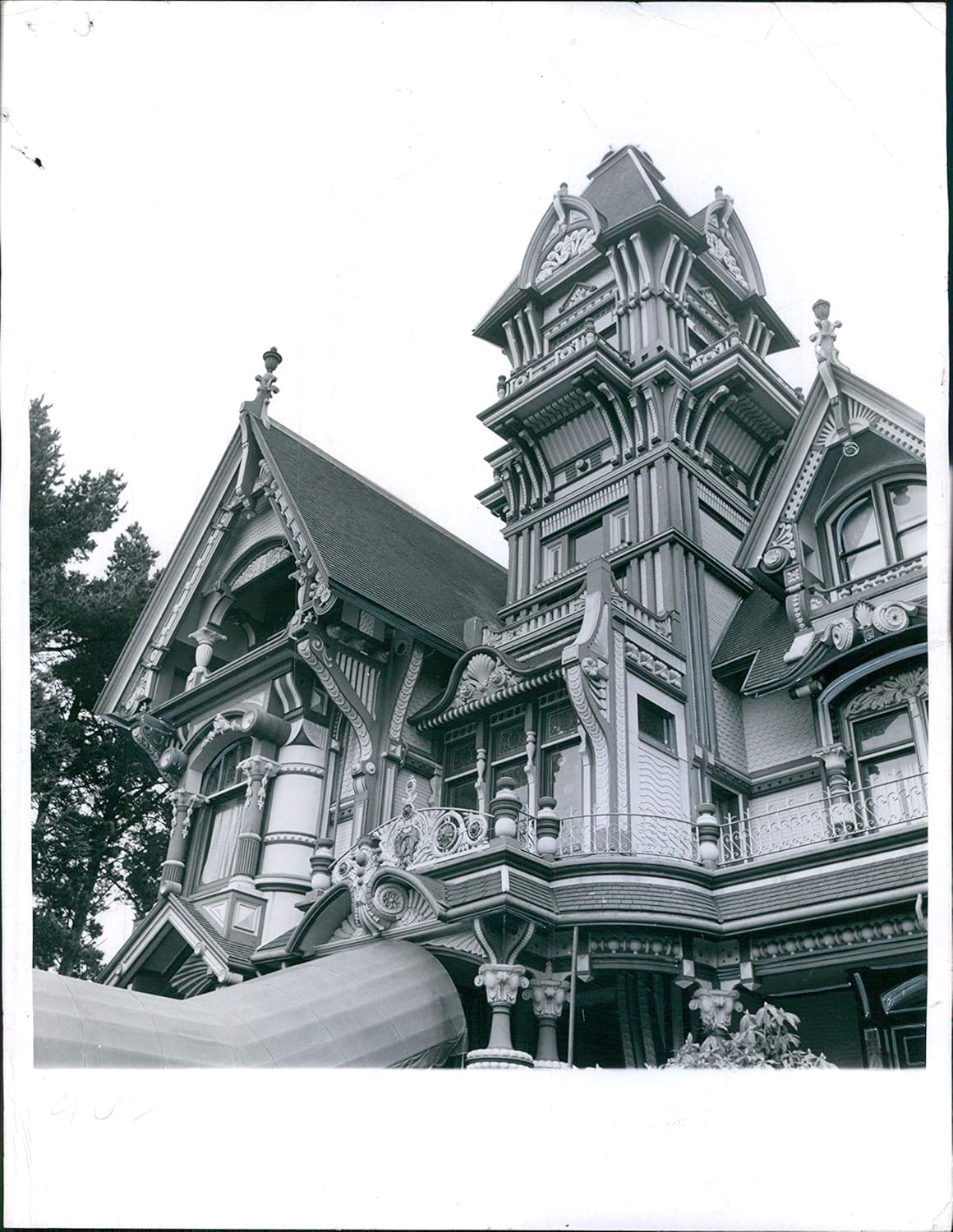 Vintage Photos 1966 Carson Mansion Eureka Ca Tower Victorian Architecture William 7X9