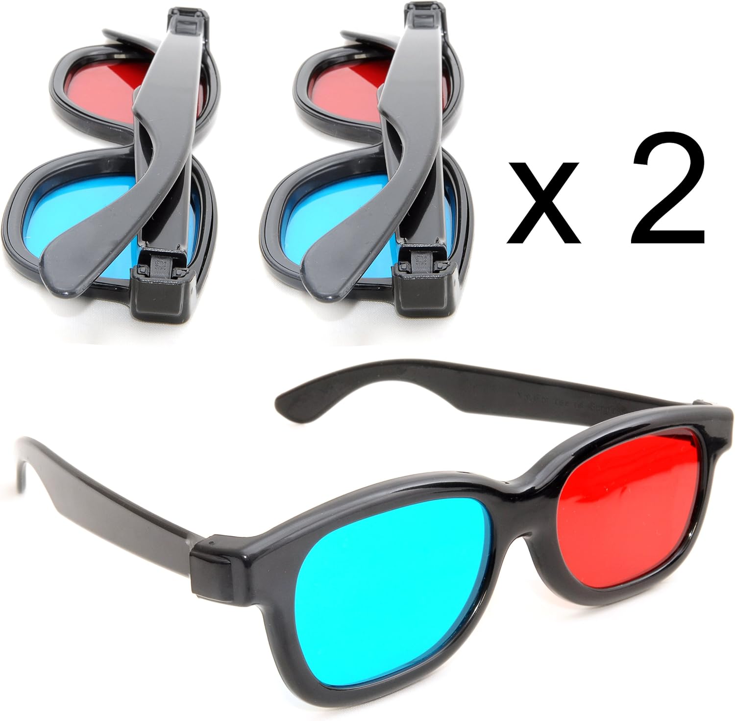 Gafas 3d Rojas Y Azules De 3 Piezas, Gafas Antipolas Para Ju | Envío Gratis