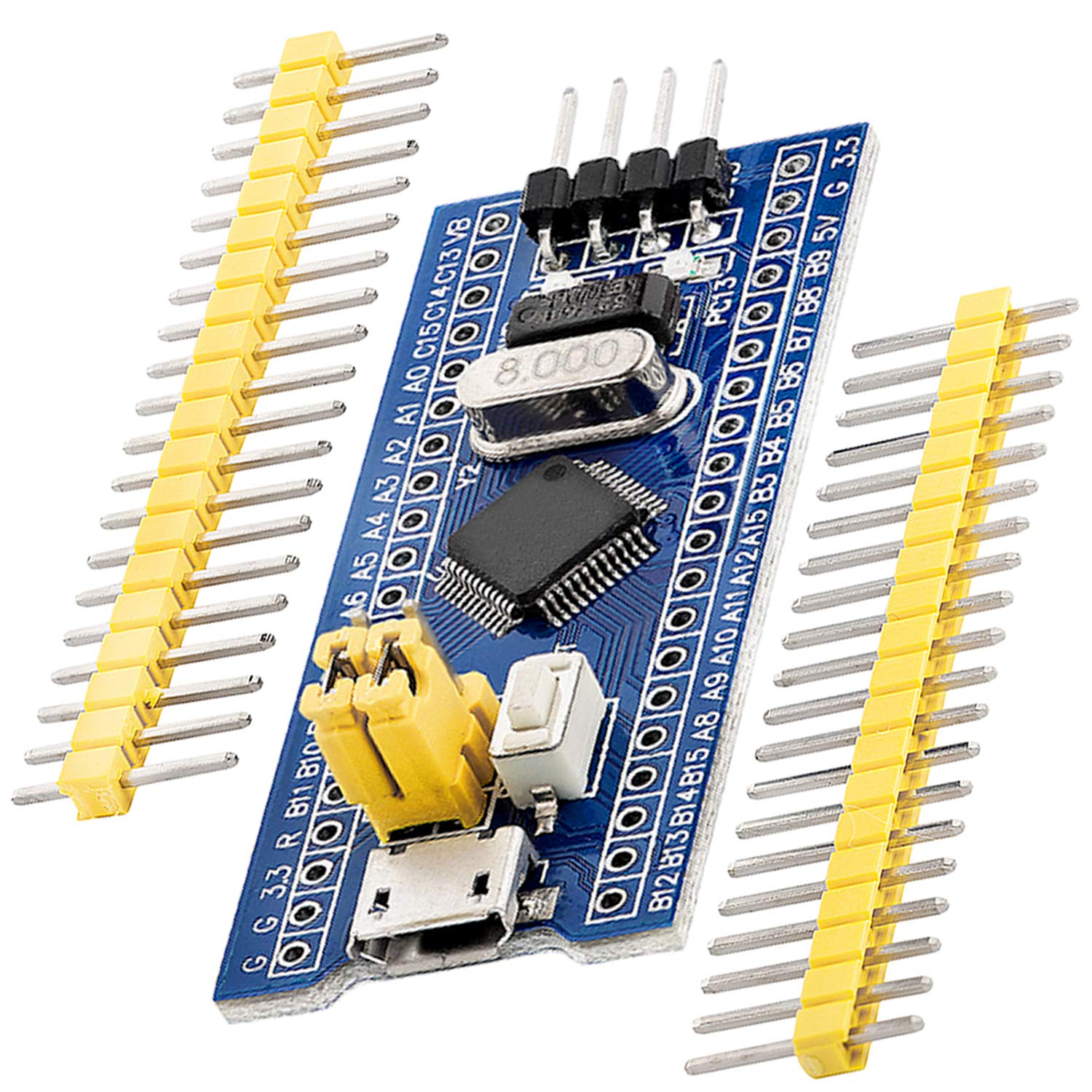 AZDelivery Blue Pill Microcontroller Development Board Module with ARM Cortex M3 Processor compatible with STM32 Including E-Book!