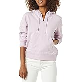 Amazon Essentials Women's Classic-Fit Long-Sleeve Open V-Neck Hooded Sweatshirt - Discontinued Colors