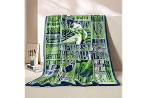 DKEAQZ Football Gifts for Men Women, Sports Football Style Blanket for Team Fans, Football Decor Throw Blanket for Sofa Couch Bed Living Room 60"x50"