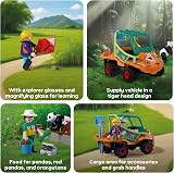 Playmobil Animals & Friends Zookeeper with Vehicle 72072 Tiger Head Design view 4