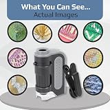 Carson MM-350 MicroBrite Pro Smartphone Microscope 60x-120x LED Clip On view 5