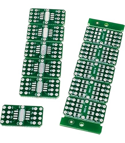 PCB Breakout Per Chip SOIC-8, MSOP-8, TSSOP-8, Confezione Da 6, Per Prototipazione Elettronica