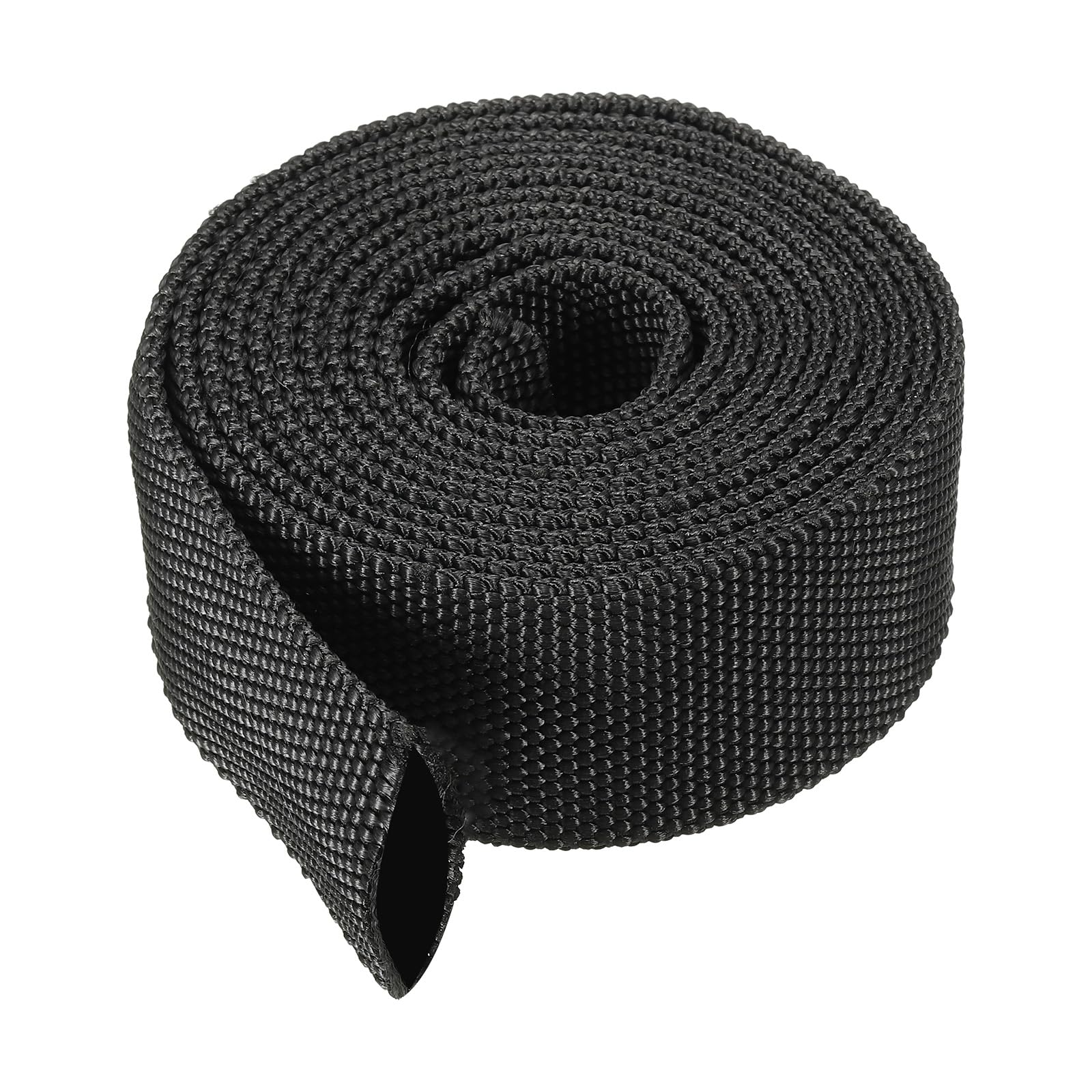 PATIKIL 0.8" Dia 6.5FT Nylon Protective Hose Sleeve, Cable Cover Sheath Protection for Welding Tig Torch Hydraulic Hose, Black