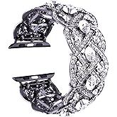 VIQIV Bling Bands for Compatible with Apple Watch 38mm 42mm Iwatch Series 3, Series 2, Series 1, Diamond Rhinestone Stainless Steel Metal Bracelet Wristband Strap for Women