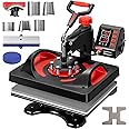 VIVOHOME Upgraded 11 in 1 Heat Press Multifunctional Swing Away Clamshell Printing Sublimation