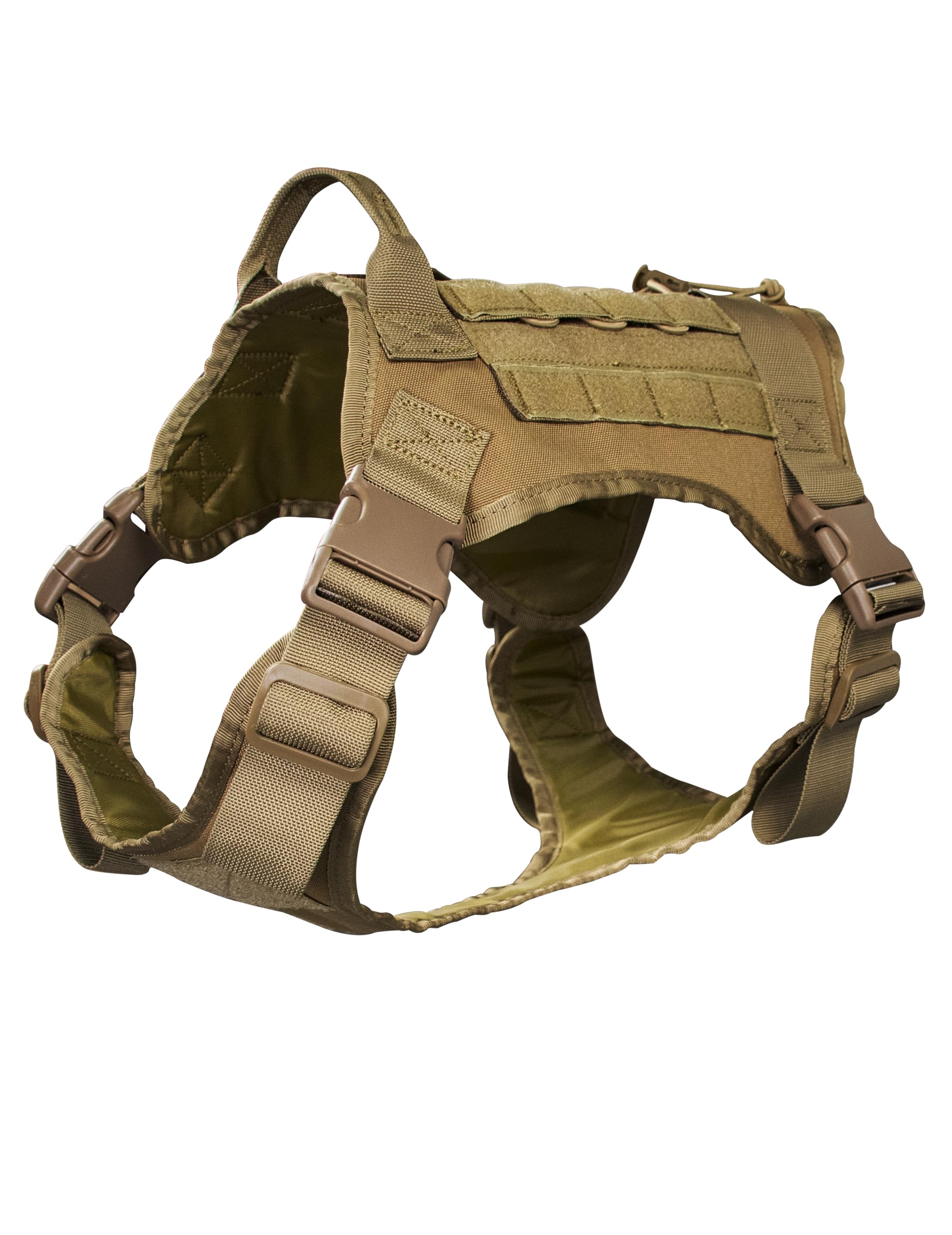 Photo 1 of Tactical Dog Harness with Top Elastic Retention Cord - K9 Dog Training Vest No-Pull Adjustable Outdoor Training Vest - Molle System, Military Service