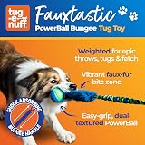 Tug-E-Nuff Fauxtastic PowerBall Bungee Tug Green Pattern 63 cm view 2