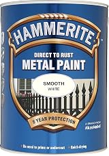 Hammerite Smooth White 2.5L Direct to Rust Metal Paint