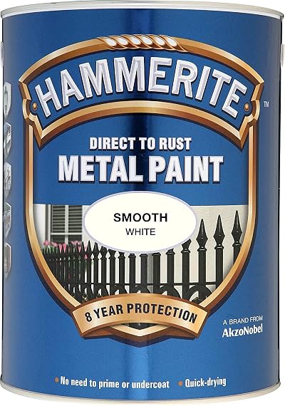 Hammerite Smooth White 2.5L Direct to Rust Metal Paint