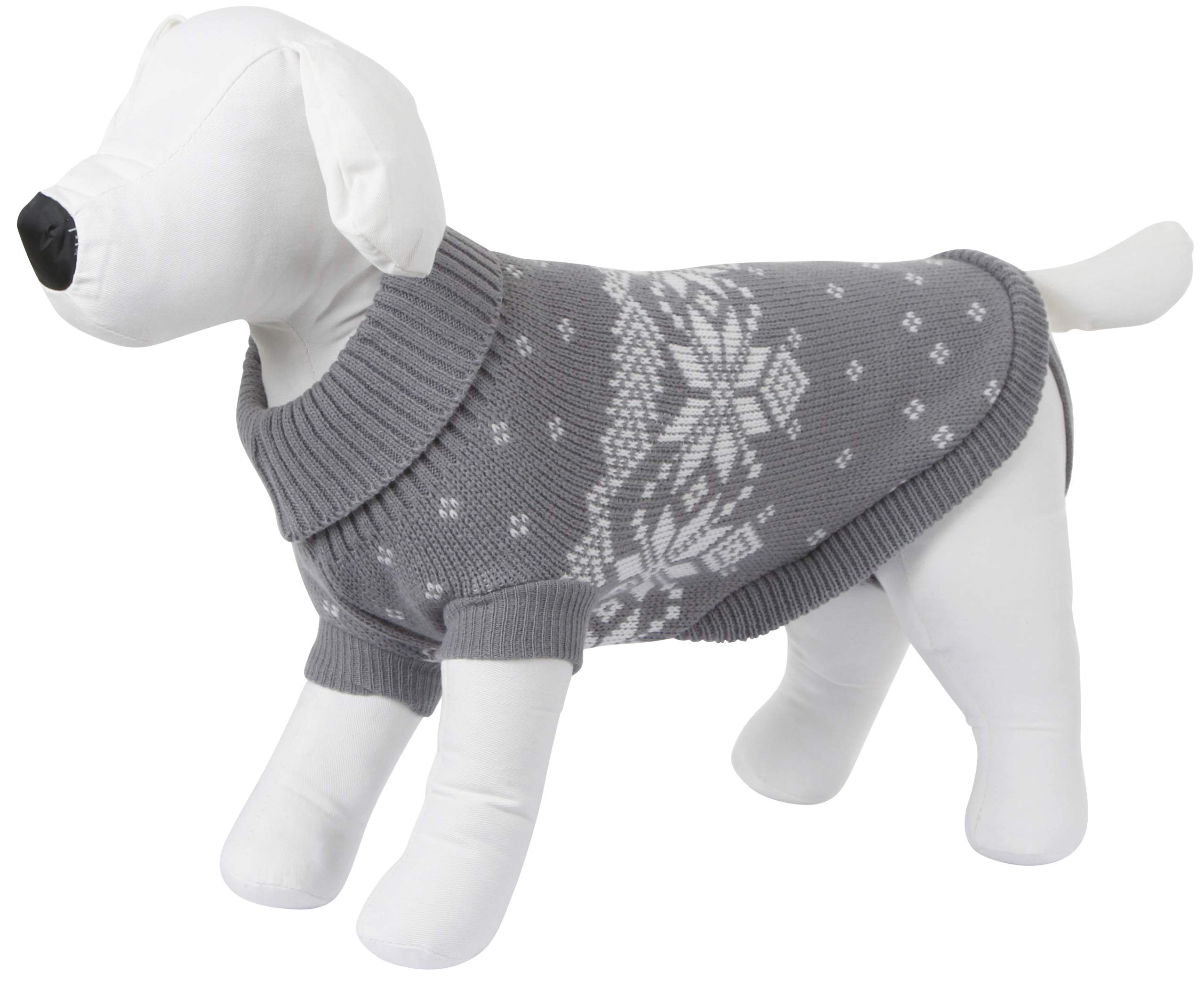 Kerbl Sweater Lillehammer, Small, Grey/White