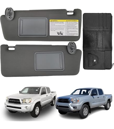 Amazon.com: Complete Right Side Sun Visor Set for Toyota Tacoma