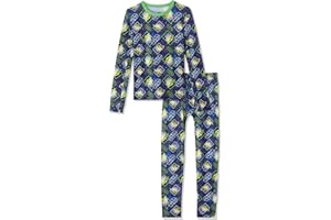 Cuddl Duds Boys Thermal Underwear Set - Sonic, Spiderman, Pokemon, Minecraft, Star Wars Designs - Kids Long John Base Layer