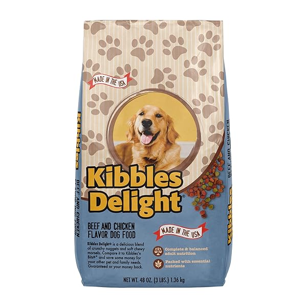 KIBBLES DELIGHT BEEF & CHICKEN FLAVOR DOG FOOD,...