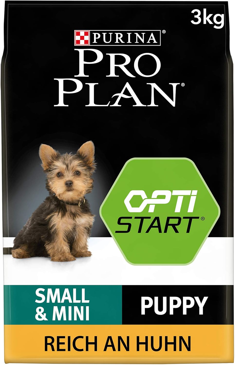 PRO PLAN Small & Mini Puppy Healthy Start Chicken Dry Dog Food 3kg, Transparent, 3 kg (Pack of 1)