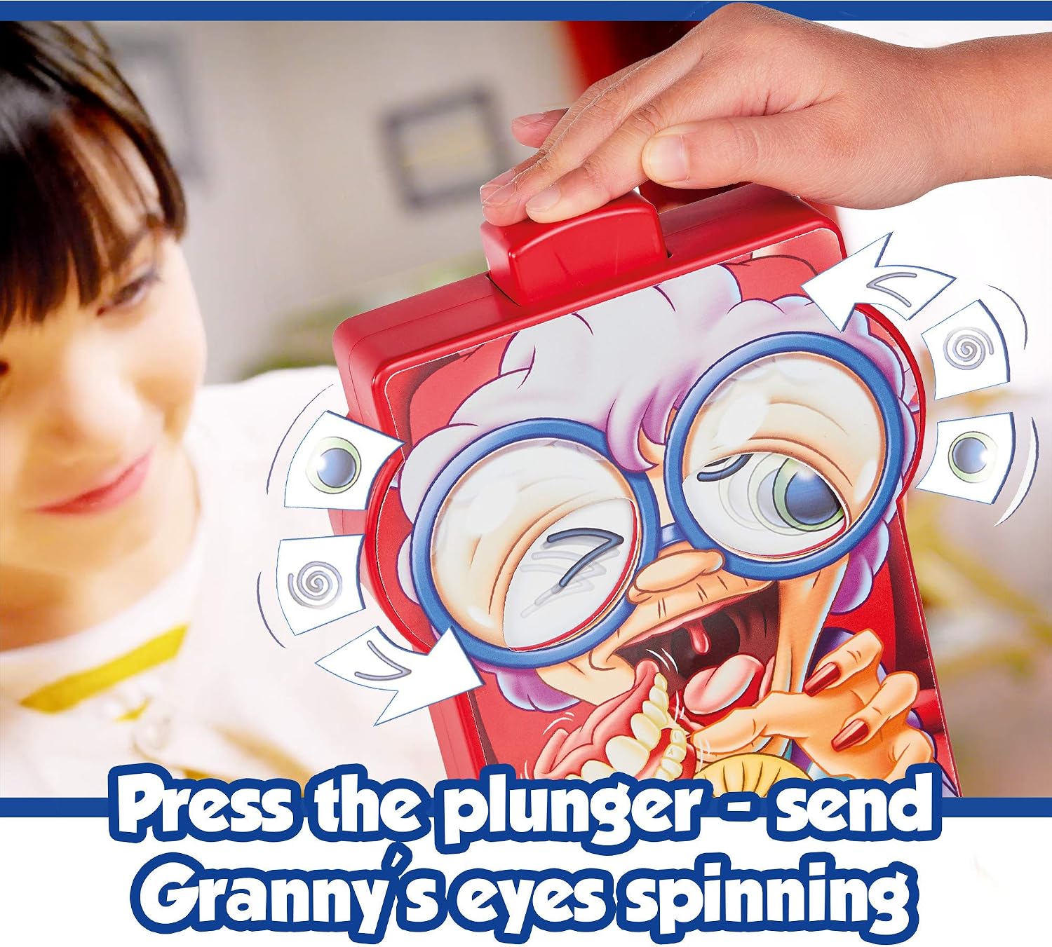 TOMY Games T73114 Greedy Granny - in a Spin, Multicolor, 26.7 cm (W) x 6 cm (L) x 26.7 cm (H) - Image 4