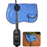 Harrison Howard Mesh Bareback Horse Riding Pad with Girth | Breathable Mesh for Dry Comfort, Cushioned No-Saddle Pad for Trail Riding