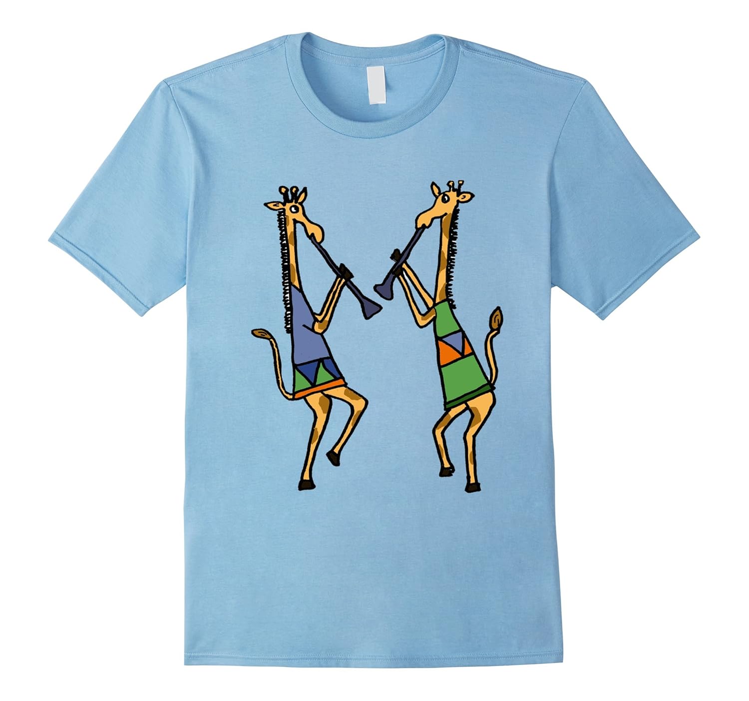 Smiletodaytees Funny Giraffes Dancing Kokopelli Art T-shirt-Rose