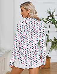 LOMON Women Long Sleeve Shirts Sun Protection 1/4