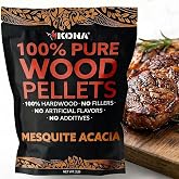 Kona 100% Mesquite Smoker Pellets, Intended for Ninja Woodfire Outdoor Grill, 2 lb Resealable Bag