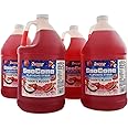 Snappy Tigers Blood Sno Cone Syrup, 4-1 Gallon (128 ounces) Size, 4 Pack, Ready to Use Snow Cone Machine Syrup, Flavored Syrup for Shaved Ice, 12 Snow Cone Flavor Options