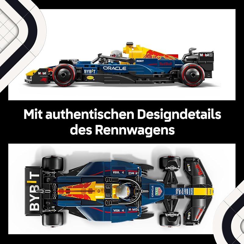 Speed Champions Oracle Red Bull Racing RB20 F1 Rennauto - Modell für Erwachsene mit Formel 1 Minifigur zum Sammeln - Ausstellungsstück und Geschenk für Fans von Motorsport & Rennwagen 77243