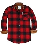Gioberti Men's Brushed Flannel 100% Cotton Plaid