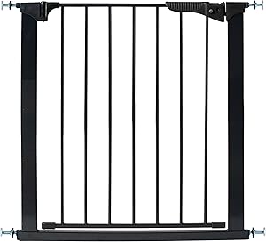 KidCo G1001 Gateway Pressure Mount Child Pet Gate Black 37 inch