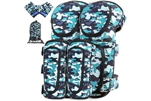 OUWOR Kids Soft Knee and Elbow Pads, Children Protective Gear, Suitable for Boys and Girls Bike Ski Roller Skateboard