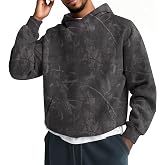 Lauweion Mens Oversized Camo Hoodie Casual Raglan Sleeve Hooded Sweatshirt | Camouflage Graphic Print for Streetwear, Comfort Wear, Utility Kangaroo Pocket, Relaxed Silhouette Allows Easy Movement