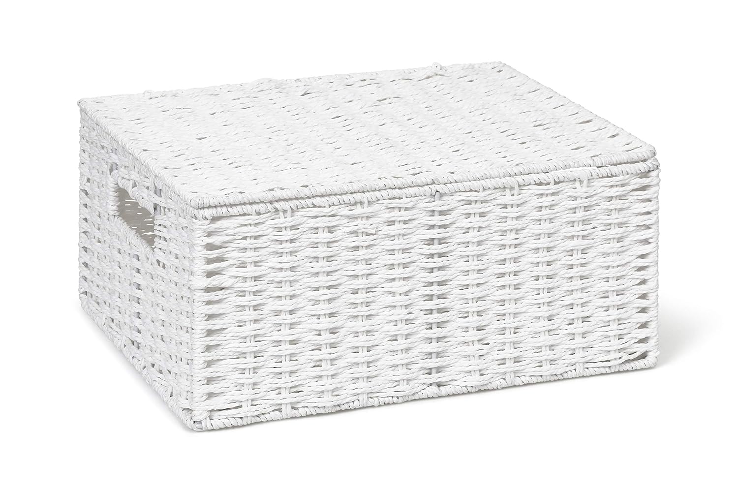 ARPAN Paper Rope Storage Basket Box with LidWhite, Large Amazon.co.uk