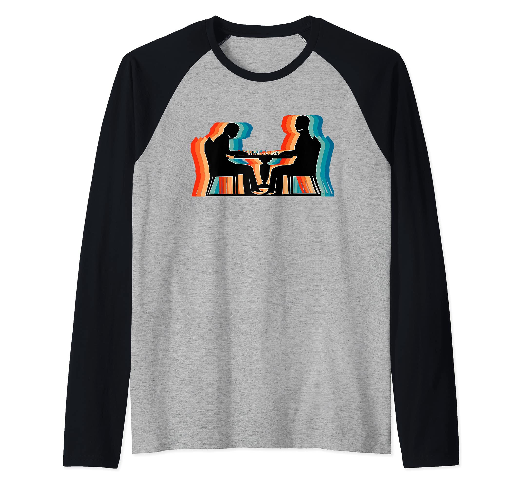 Retro Vintage Chess Lover, Chess Master Player Raglan Baseball Tee
